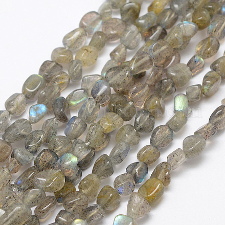 Chapelets de perles en labradorite naturelle  G-P406-49-1