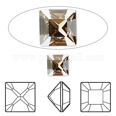 Cabochons en strass de cristal autrichien 4428-8mm-001GSHA(F)-1