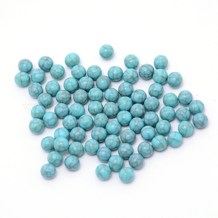 Resin Round Beads MRMJ-WH0068-34D-01-1