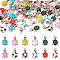 Pandahall 48Pcs 12 Colors Alloy Enamel Pendants, Turtles Charms, Mixed Color, 18x10x3.5mm, Hole: 1.8mm, 4pcs/color