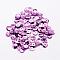 Plastic Paillette Beads, Semi-cupped Sequins Beads, Center Hole, Plum, 10x0.5mm, Hole: 1mm, about 35000pcs/pound