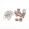 Stainless Steel Spring Clips, with Screws, Sofa Accessories, Stainless Steel Color, 23x23x11mm, Hole: 4mm, 12pcs