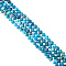 2 Strands Natural Apatite Beads Strands, Faceted, Round, 5mm, Hole: 1mm, about 80pcs/strand, 15.75 inch(40cm)