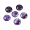 Natural Amethyst Cabochons, Half Round/Dome, 25x7~8mm