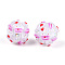 Round Resin Beads, with Polymer Clay & Rhinestone, Ice Cream, 18~20mm, Hole: 2~2.5mm