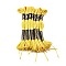 Polyester Embroidery Floss, Cross Stitch Threads, Yellow, 1mm, about 8.75 Yards(8m)/Bundle