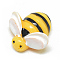 Resin Cabochons, Bees, Gold, 19x19x7mm