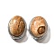 Natural Picture Jasper Multi-Strand Links, Oval, Cadmium Free & Lead Free, Platinum, 21x16.5x11.5mm, Hole: 3mm