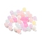 Imitation Jelly Plastic Beads, Round, Mixed Color, 6mm, Hole: 1mm, about 4165pcs/500g