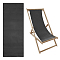 Oxford Canvas Chair, Beach Chair Cloth Replacement Supplies, Black, 1150x430x3.5mm