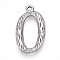 304 Stainless Steel Pendants, Letter Charms, Letter O, 23x13.5x3mm, Hole: 1.6mm