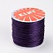 Round Waxed Polyester Cords, Purple, 0.6mm, about 76.55 yards(70m)/roll