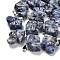 Natural Blue Spot Jasper Pendants, with 201 Stainless Steel Finding, Elephant, 19x22x10mm, Hole: 4x8mm