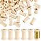 Wooden Bobbin, Column, Antique White, 27x15.5mm