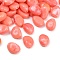 Opaque Acrylic Imitation Gemstone Beads, Teardrop, Two Tone, Light Coral, 18.5x13x8mm, Hole: 1.5mm, about 366pcs/500g