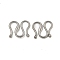 Non-Tarnish 304 Stainless Steel S-Hook Clasps, Stainless Steel Color, 9x12x1.5mm