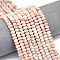 Natural Red Netstone Beads Strands, Frosted, Rondelle, 6x4mm, Hole: 1mm, about 93~96pcs/strand, 14.57''~14.76''(37~37.5cm)