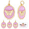 Beebeecraft 6Pcs/Box 18K Gold Plated Butterfly Charms Purple Enamel Animal Charms Pendants with Jump Ring for Jewelry Making Bracelet Choker Necklace Earring