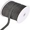 Cotton Twill Tape Ribbons, Herringbone Ribbons, for Sewing Craft, Dark Gray, 3/8 inch(10mm)x0.84mm, about 80yards/roll(73.15m/roll)