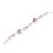 Glass and Acrylic and Imitation Pearl and Rhinestone Beads Strands, Round, for Jewelry Making, Faceted, Pearl Pink, 10mm, Hole: 0.5mm, about 21pcs/strand, 7.68''(19.5cm)