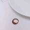 1Pc Acrylic Finger Rings, Saddle Brown, US Size 7 1/4(17.5mm)