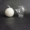 Candle Plastic Molds, for Making Scented Candles, Clear, Round, 100x100x86mm