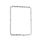 Non-Tarnish 304 Stainless Steel Linking Rings, Textured, Rectangle, Stainless Steel Color, 31.5x22x1mm, Inner Diameter: 29.5x19.5mm