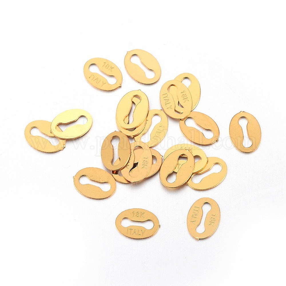 Wholesale Ion Plating(IP) Stainless Steel Chain Tabs