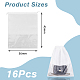 SUPERFINDINGS 16Pcs Shoe Bags for Travel Dust Bags with Drawstrings White Non-Woven Fabric Dust Bags with Visible Window Shoes Storage Packing Bags for Heels Sneakers Leather Shoes 45x36cm ABAG-WH0045-13B-2