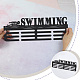 Superdant natation médaille crochet affichage support mural cadre ruban support de natation affichage acier métal mural crochets rangement mural porte-prix peut supporter 10-15 kg ODIS-WH0021-764-3