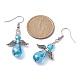 Tibetan Style Alloy Angel Fairy Dangle Earrings EJEW-JE05425-01-4