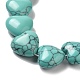 Synthetic Turquoise Dyed Beads Strands G-K335-01H-3