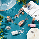 Pandahall elite diy kit de fabrication de pendentif bouteille de vœu en pierre naturelle mélangée FIND-PH0004-89-3