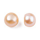Perle di perle d'acqua dolce coltivate naturali semiforate PEAR-N020-06A-7