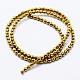 Electroplate Non-magnetic Synthetic Hematite Beads Strands G-I193-12B-04-2