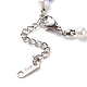 Bracelet femme imitation perle plastique & perles verre millefiori BJEW-JB08432-5