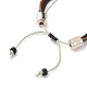 Lavastein Perlen Armbänder BJEW-D264-09-3