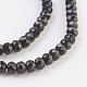 Chapelets de perles en spinelle noir naturel G-F568-096-A-3