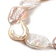 Naturales keshi abalorios de perlas hebras PEAR-E016-023-3