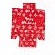 Sacchetto regalo creativo pieghevole in carta kraft con rettangolo a tema natalizio CON-B002-02B-3
