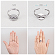 Sunnyclue 40 pz anello base pad anello regolabile spazi vuoti lunetta vassoi misura 12mm cabochon in vetro per anelli cabochon fai da te creazione di gioielli DIY-SC0010-95P-4