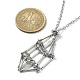304 Stainless Steel Macrame Pouch Empty Stone Holder for Pendant Necklaces Making NJEW-TA00100-01-2
