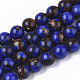 Brins de perles assemblées en bronzite et lapis-lazuli naturel G-S366-026A-1