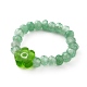 Gefärbte natürliche Malaysische Jade-Unterlegscheibe-Perlen dehnen Ringe aus RJEW-JR00313-3