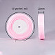 乳癌予防意識のピンクリボン製作材料薄手のオーガンジーリボン  結婚式の装飾のための広いリボン  ピンク  3/4インチ（20mm）  25ヤード（22.86M） RS20mmY043-3