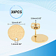 Unicraftale 30 pz placcatura ionica (ip) 304 risultati di orecchini a bottone in acciaio inossidabile STAS-UN0042-96-3