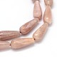 Natural Sunstone Beads Strands G-O100-24-2