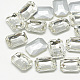 Cabujones de cristal con rhinestone RGLA-T079-18x25mm-01-1