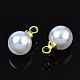 Colgantes de perlas de imitación de plástico abs SACR-T360-01-3