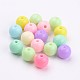 Perles de boule en acrylique solide bubblegum chunky X-SACR-R835-10mm-M-2